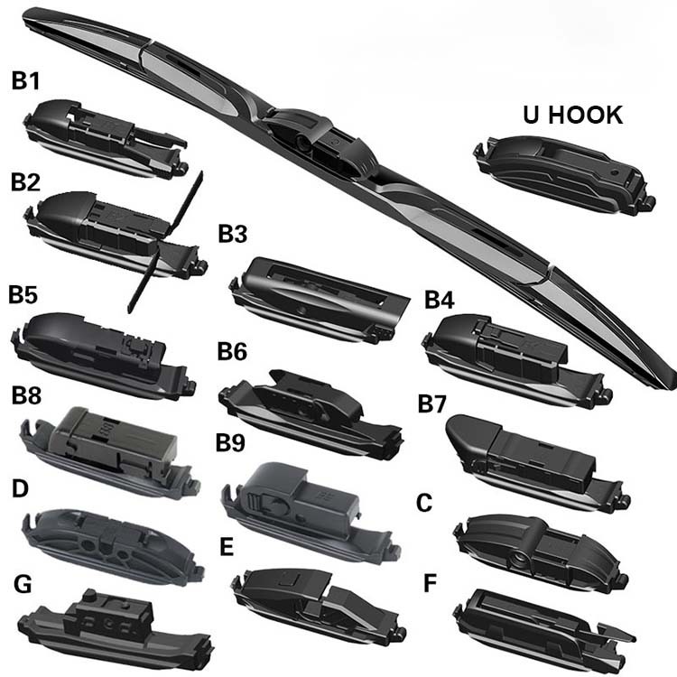 Multi-Fit Wiper Blade Boneless Soft Wiper Blades With Up To 16 .